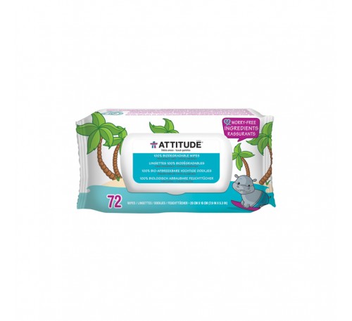 Șervețele umede 100 % biodegradabile – fără miros, 72 buc