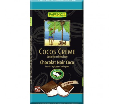 Ciocolata amaruie cu umplutura de crema de cocos VEGANA