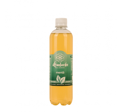 IKOMBUCHA CU MENTĂ – 500 ML